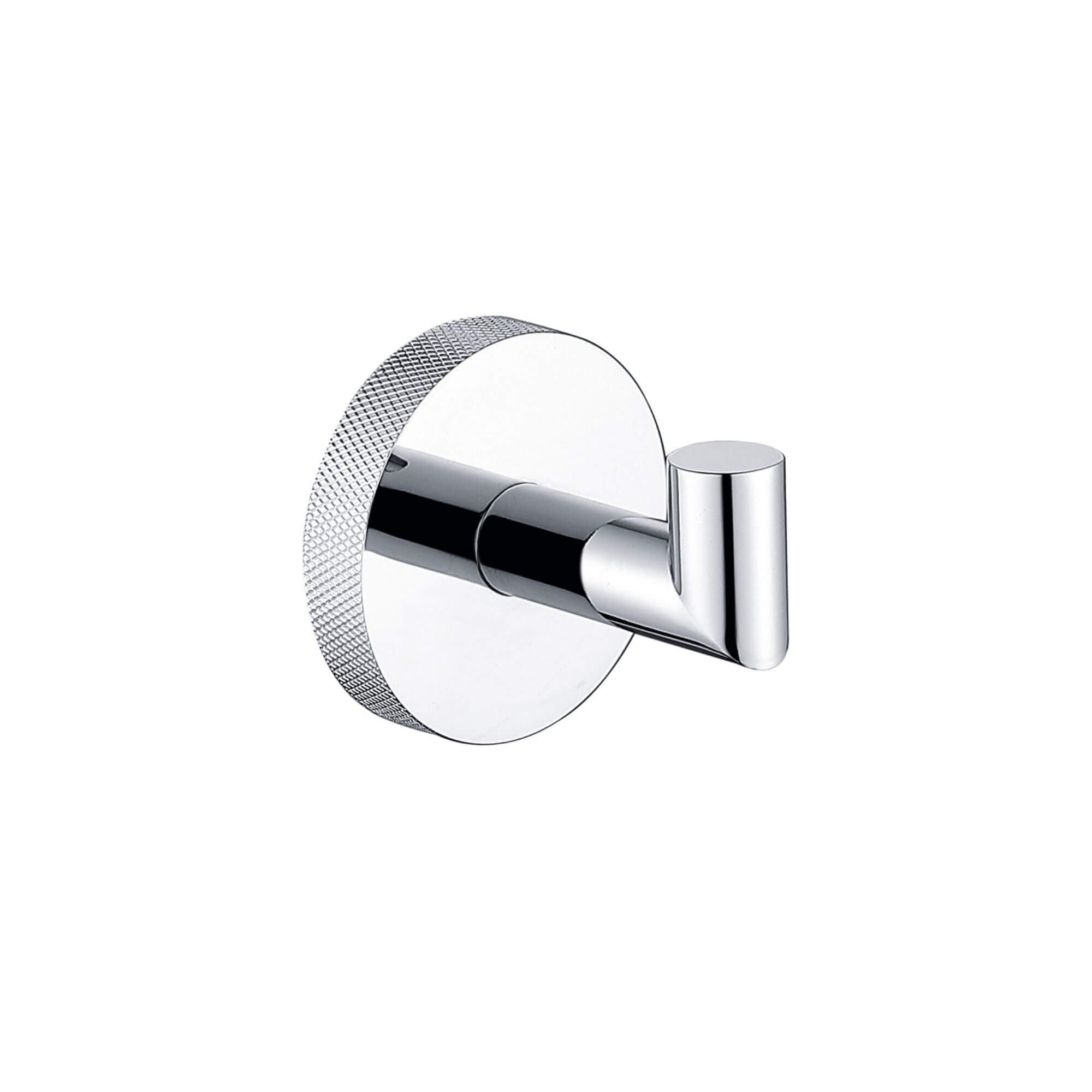 Kriztle Robe Hook Lux Knurled Robe Hook - Chrome – BathLab
