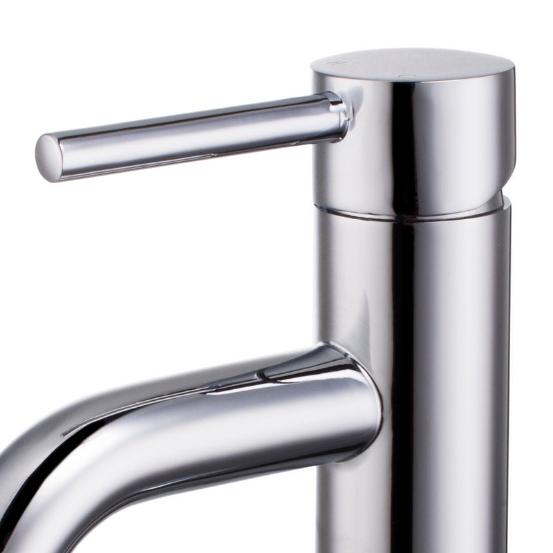 Lux Mini Monobloc Basin Mixer With Waste - Chrome