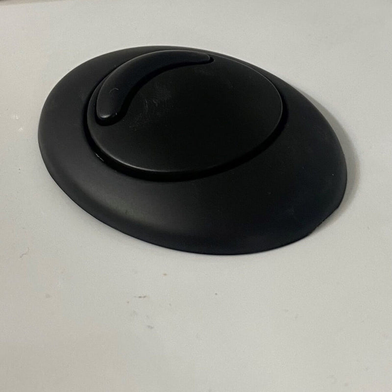 Lux Round Rimless Back To Wall Close Coupled Toilet & Soft Close Seat - Matt Black Fittings