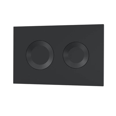 Round Flush Plate - Matt Black