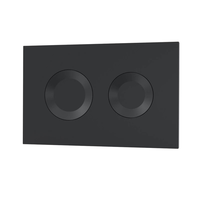 Round Flush Plate - Matt Black