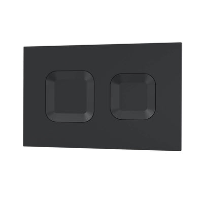 Square Flush Plate - Matt Black
