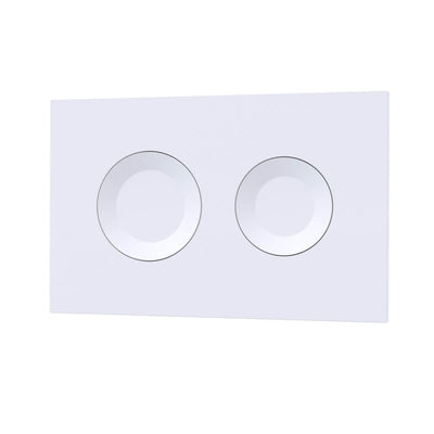 Round Flush Plate - Matt White