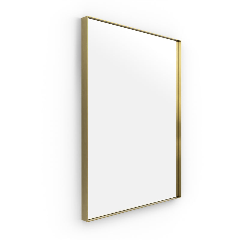 Origins Living Newington Rectangular Mirror 60x80cm - Brushed Brass