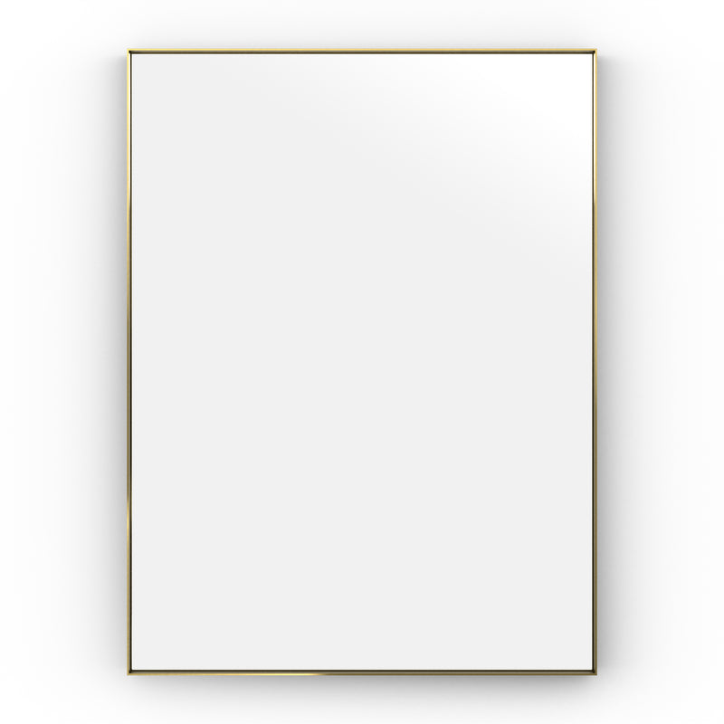 Origins Living Newington Rectangular Mirror 60x80cm - Brushed Brass