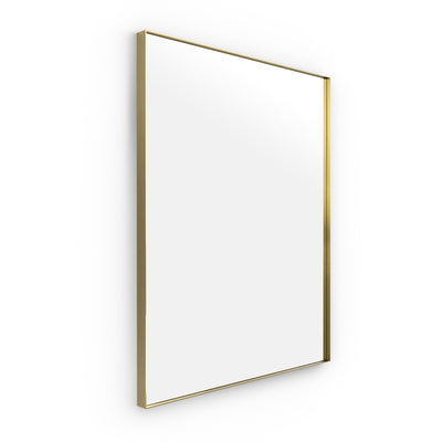 Origins Living Newington Rectangular Mirror 100x80cm - Brushed Brass