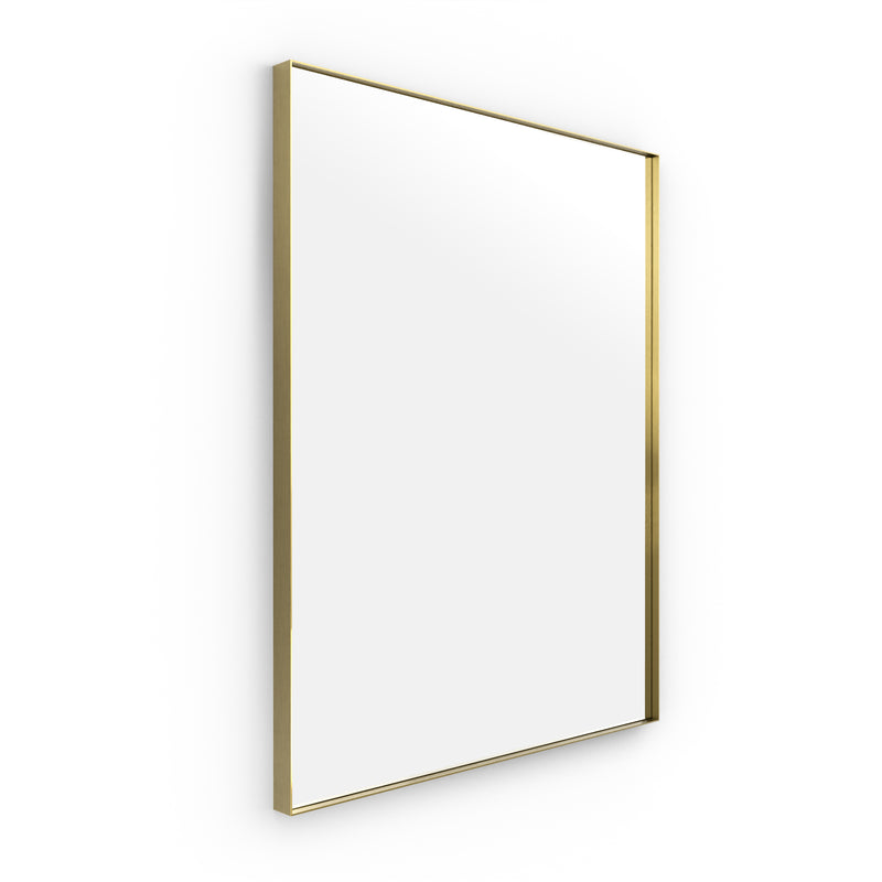Origins Living Newington Rectangular Mirror 100x80cm - Brushed Brass