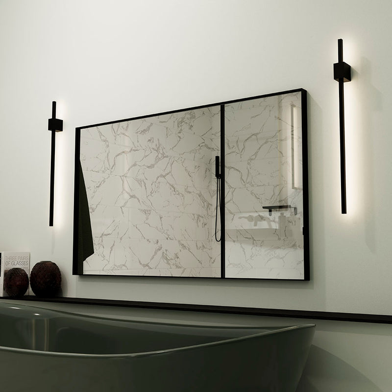 Origins Living Newington Rectangular Mirror 60x80cm - Matt Black