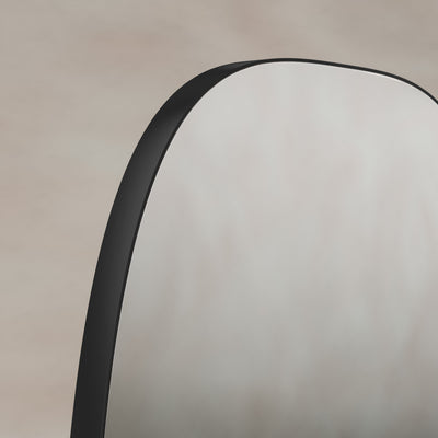 Origins Living Oslo Barrel Mirror 45x80cm - Matt Black