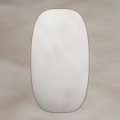 Origins Living Oslo Barrel Mirror 45x80cm - Matt Black