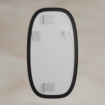 Origins Living Oslo Barrel Mirror 45x80cm - Matt Black