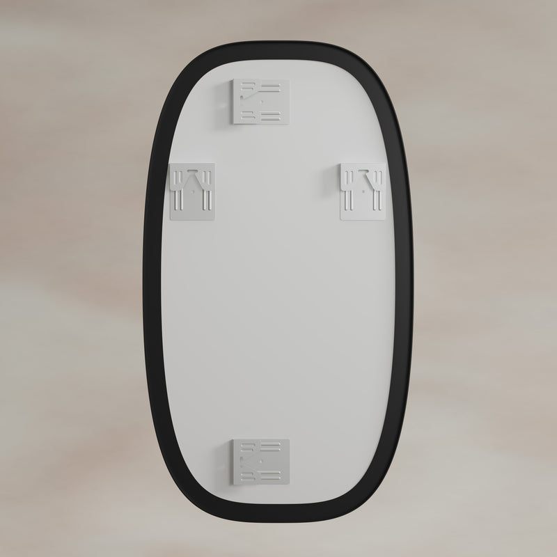 Origins Living Oslo Barrel Mirror 45x80cm - Matt Black