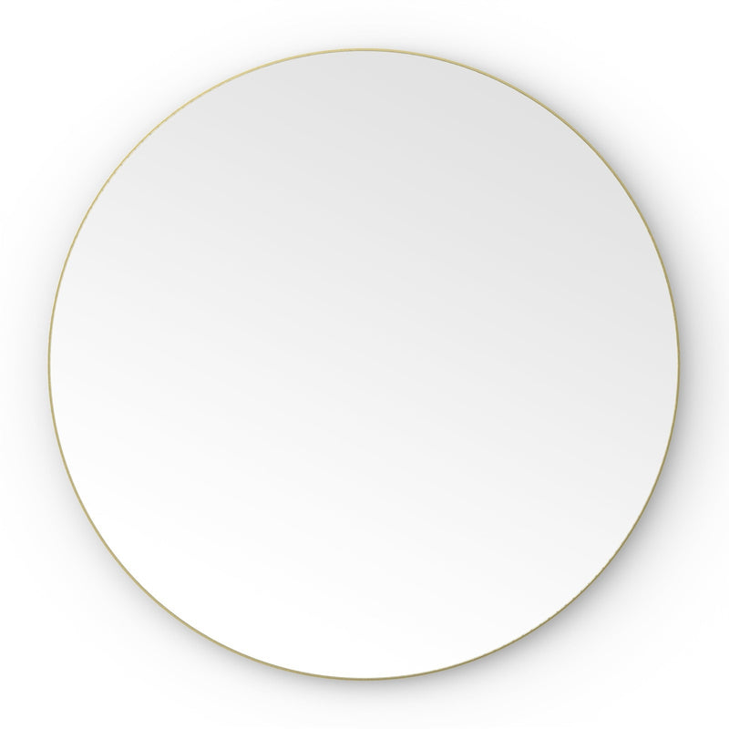 Origins Living Oslo Round Mirror 60cm -  Brushed Brass