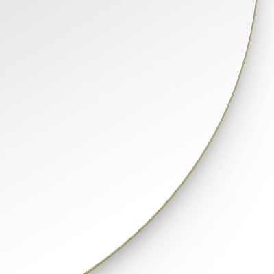 Origins Living Oslo Round Mirror 60cm -  Brushed Brass
