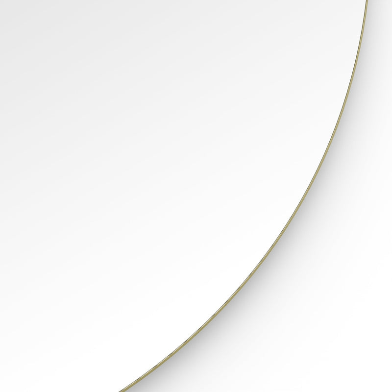 Origins Living Oslo Round Mirror 60cm -  Brushed Brass
