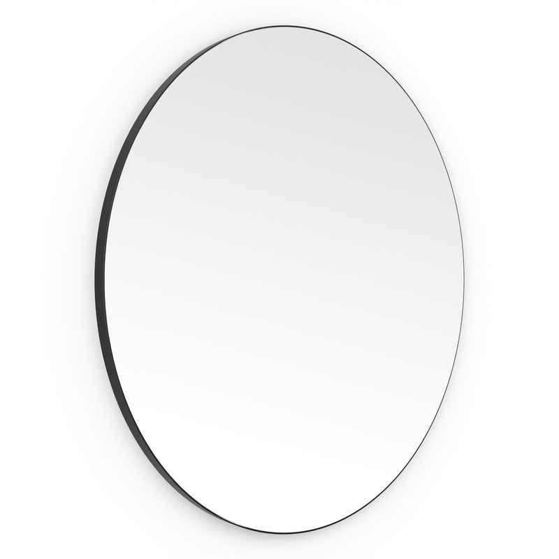 Origins Living Oslo Round Mirror 80cm -  Black