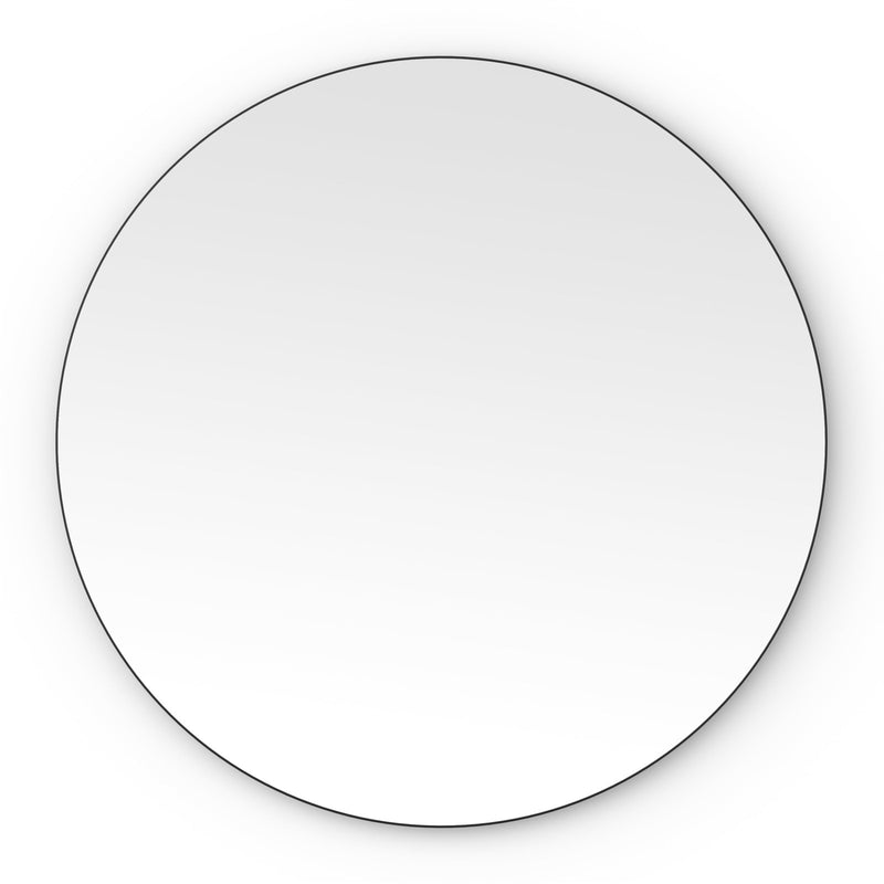 Origins Living Oslo Round Mirror 80cm -  Black