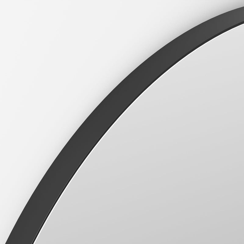 Origins Living Oslo Round Mirror 100cm -  Black