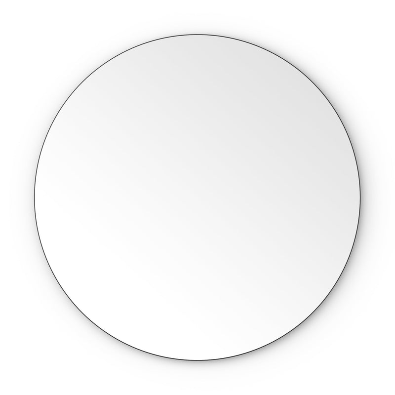 Origins Living Oslo Round Mirror 100cm -  Black