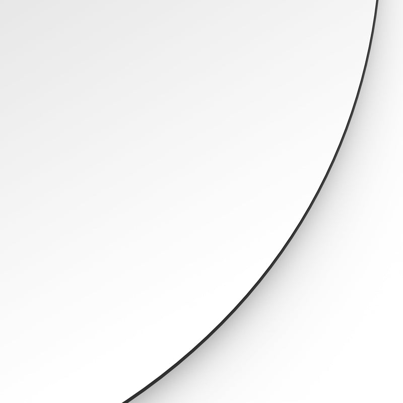 Origins Living Oslo Round Mirror 100cm -  Black