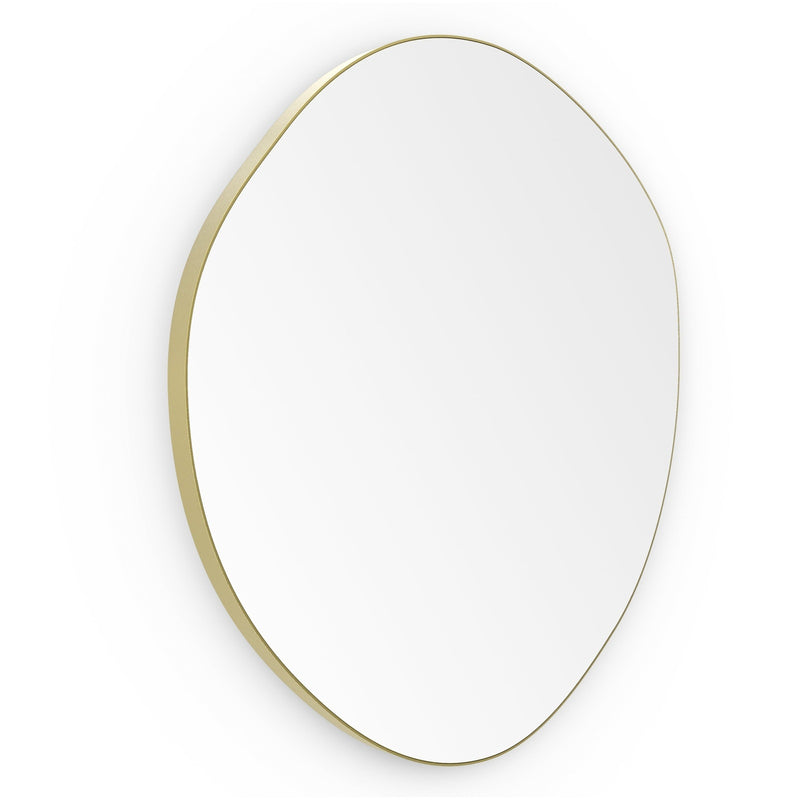 Origins Living Oslo Organic Mirror 60 - 60x58cm  -  Brushed Brass