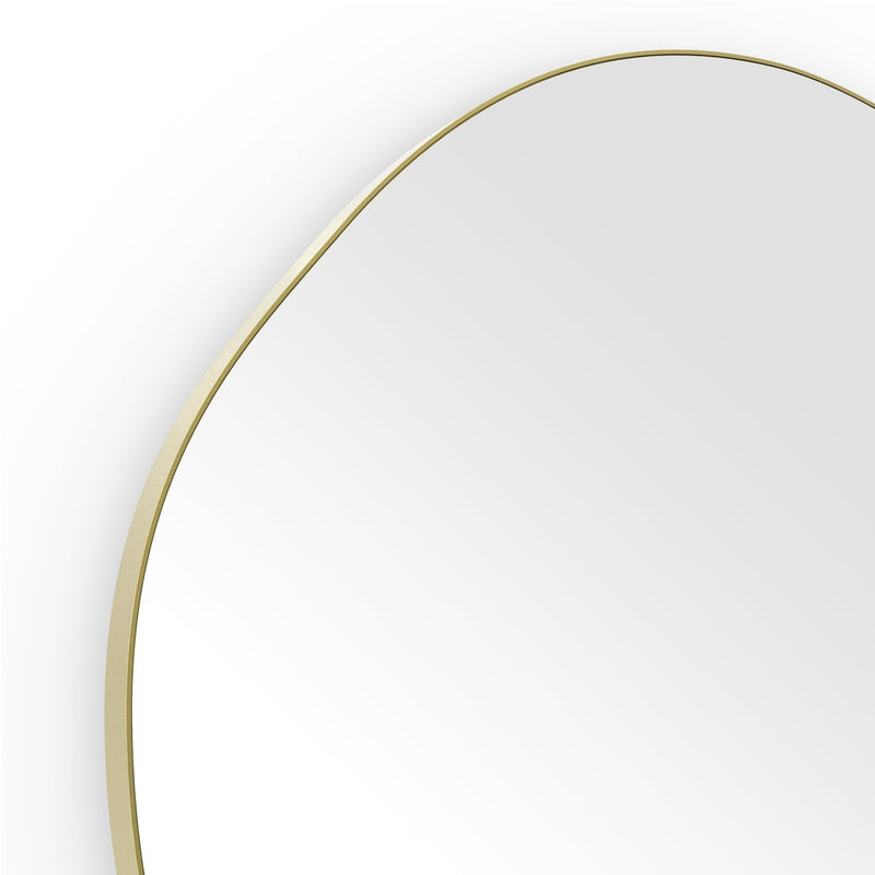 Origins Living Oslo Organic Mirror 60 - 60x58cm  -  Brushed Brass