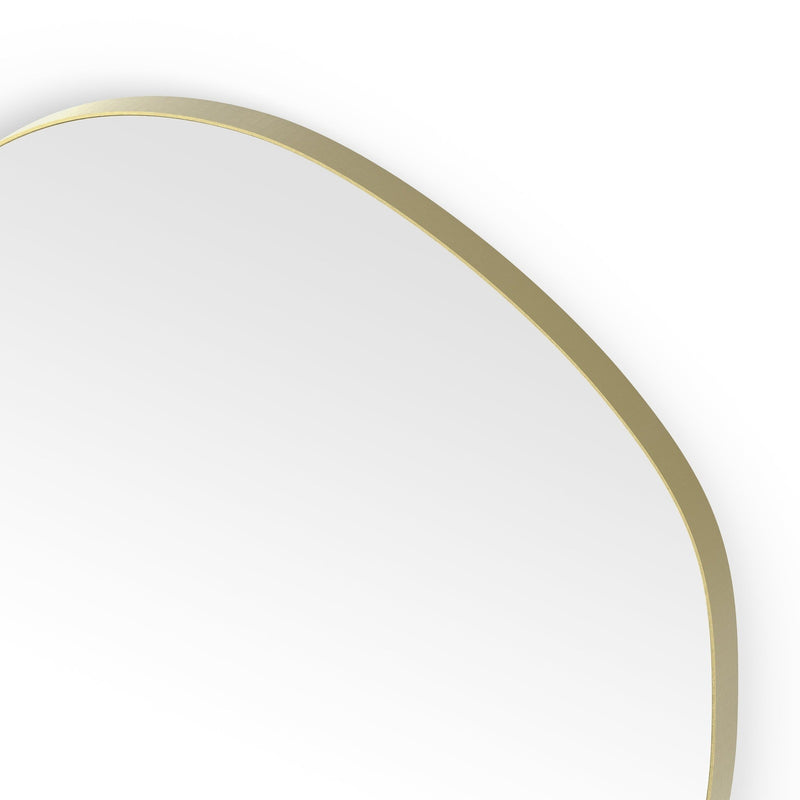 Origins Living Oslo Organic Mirror 80 - 80x77cm  -  Brushed Brass