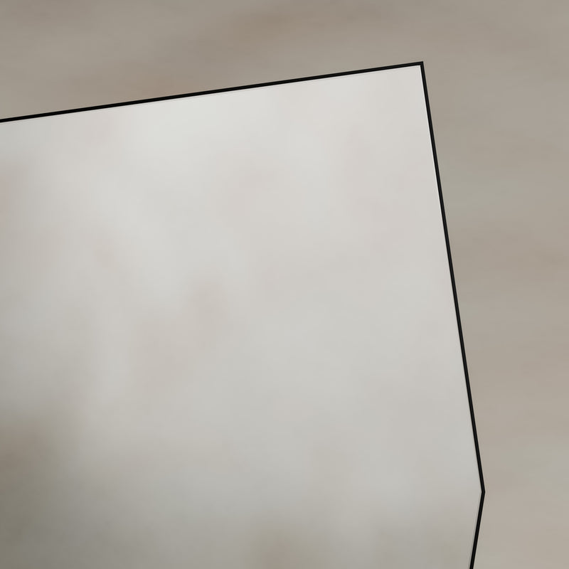 Origins Living Oslo Irregular Hexagon Mirror 55x80cm - Matt Black