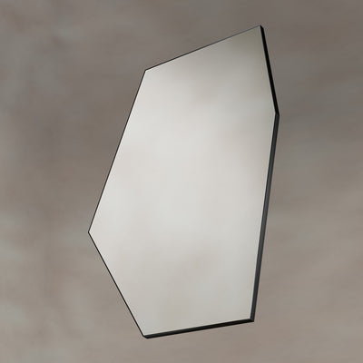 Origins Living Oslo Irregular Hexagon Mirror 55x80cm - Matt Black