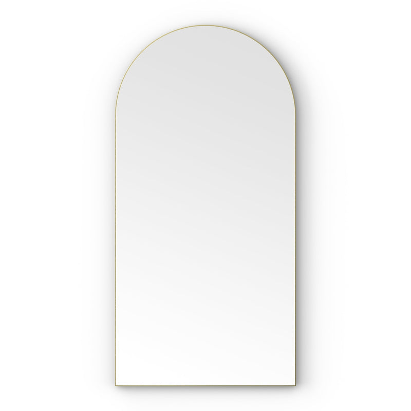 Origins Living Oslo Arch Mirror 50x100cm  -  Brushed Brass