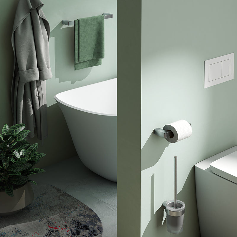 Gedy Pirenei Towel Rail 45cm - Brushed Nickel