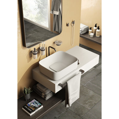 Pirenei Double Swing Towel Rail - Gunmetal