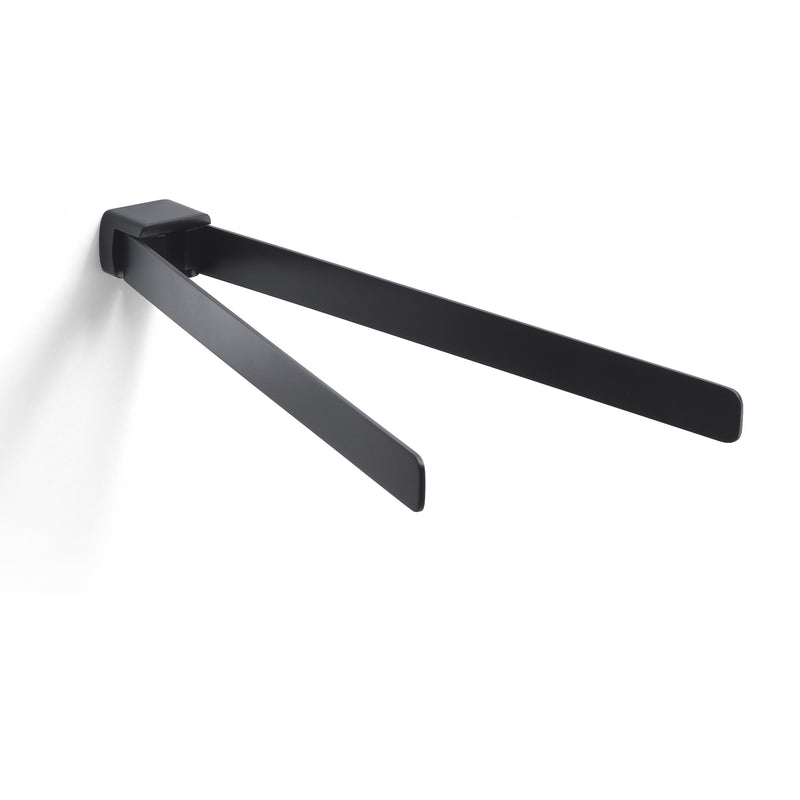 Gedy Pirenei Double Swing Towel Rail - Matt Black