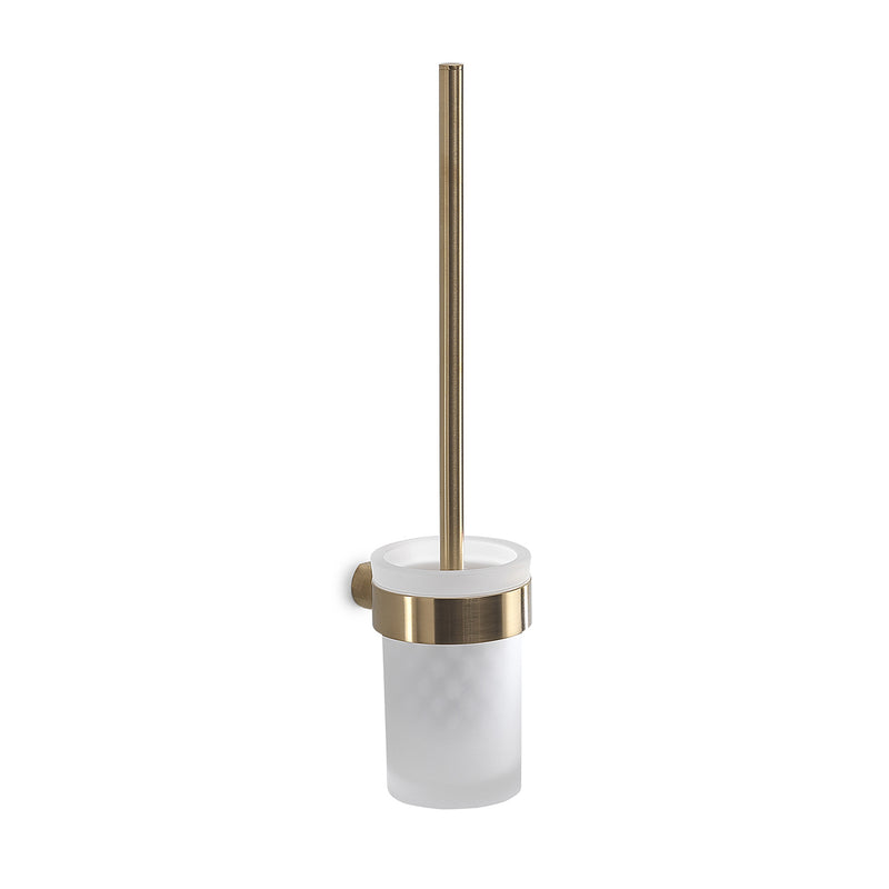 Gedy Pirenei WC Brush Set Wall Mounted - Brushed Gold