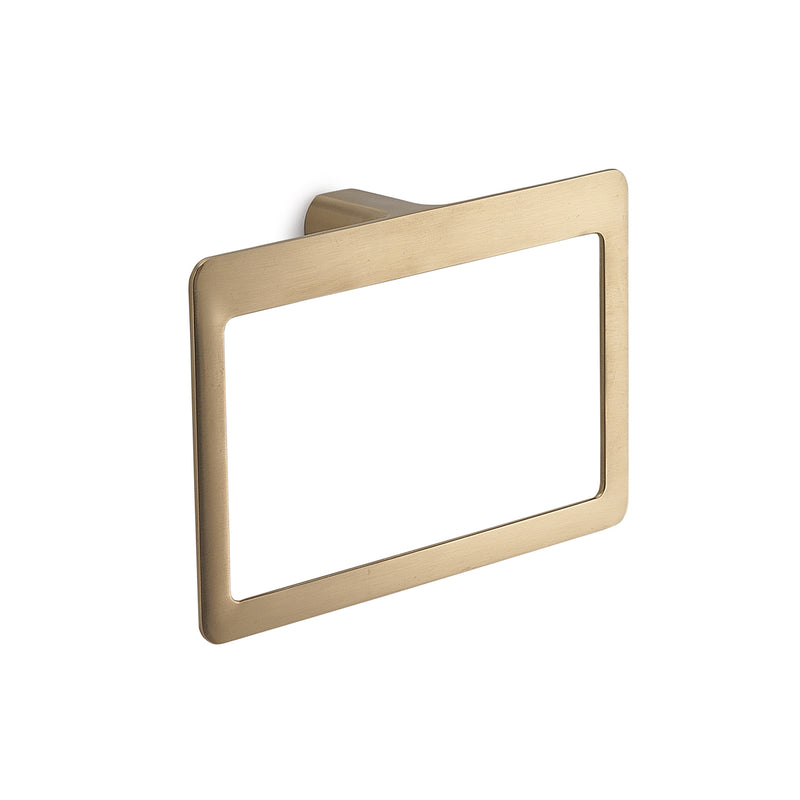 Gedy Pirenei Towel Ring - Brushed Gold
