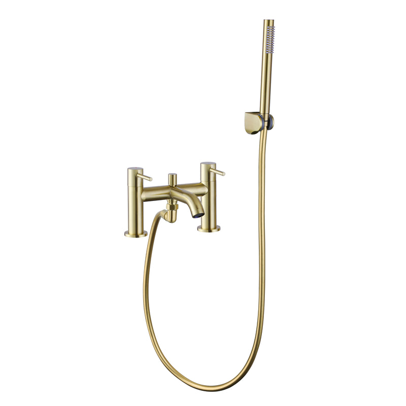 Lux Bath Shower Mixer - Brushed Brass