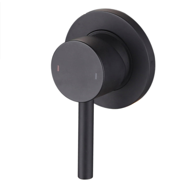 Lux Wall Mounted 2 Hole Basin Mixer - Matt Black