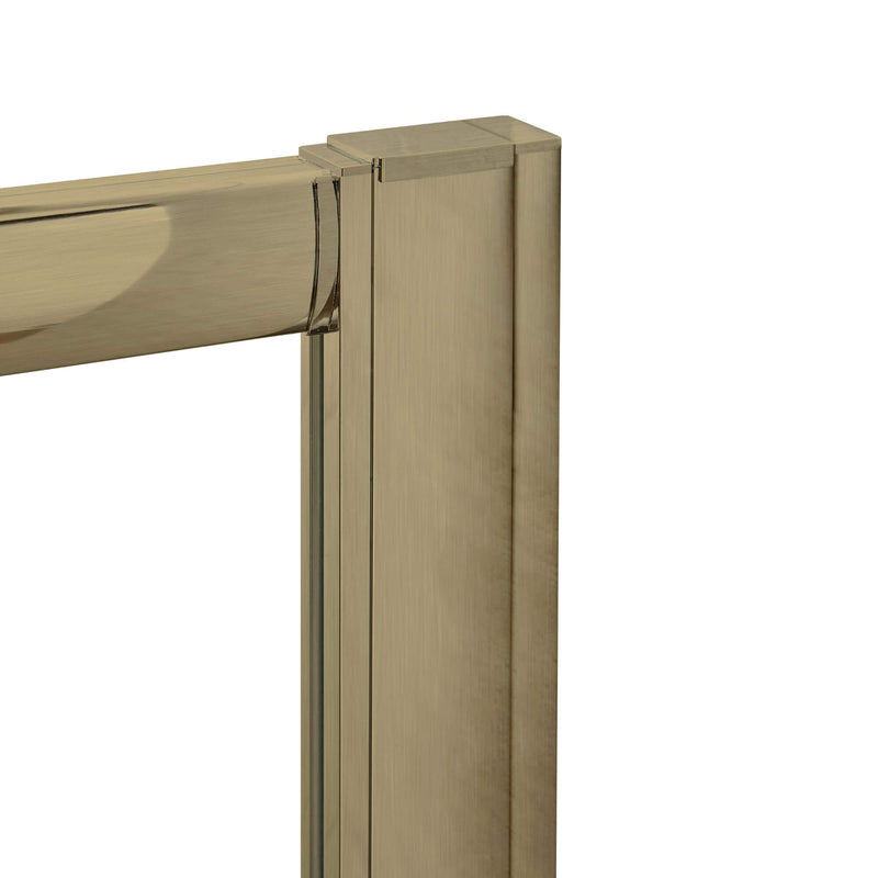 Porto Shower Enclosure Extension Kit, 1900mm High, Brushed Brass