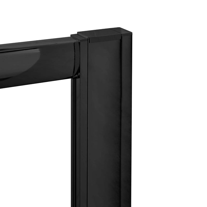 Porto Shower Enclosure Extension Kit, 1900mm High, Matt Black