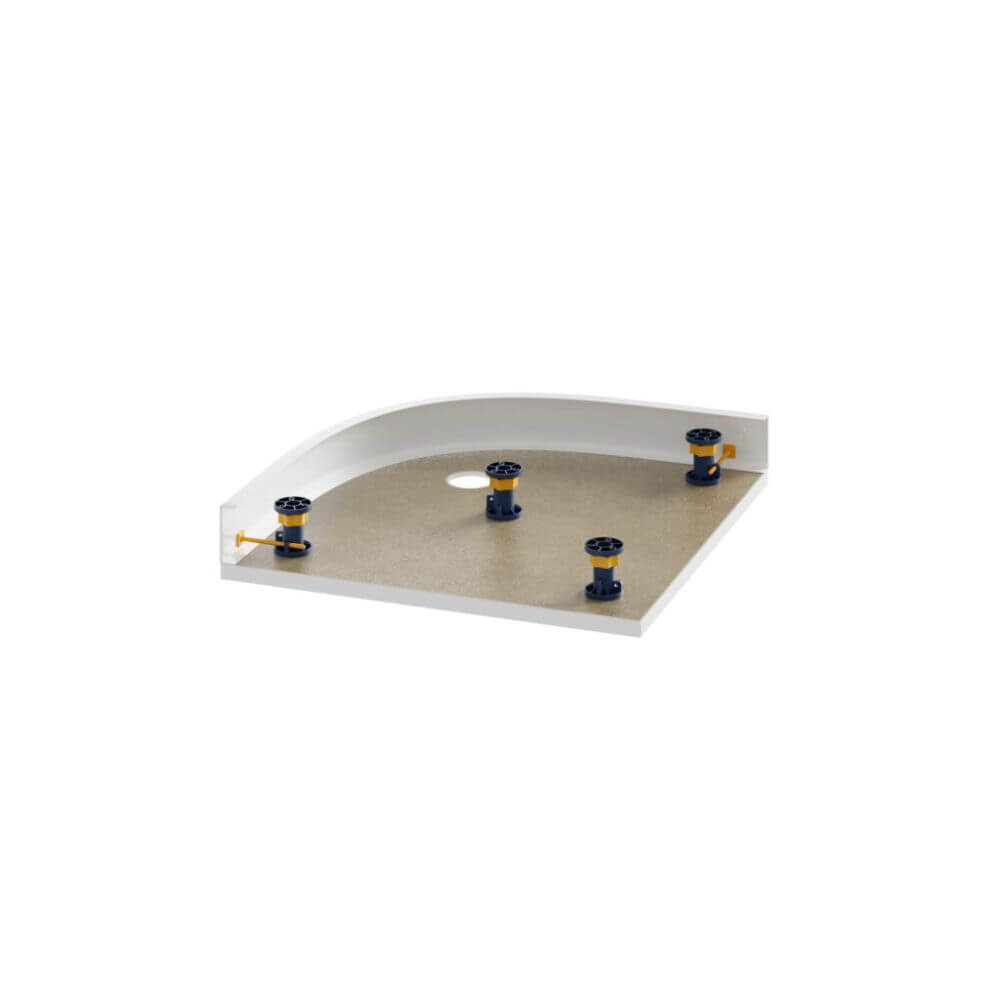 SlimStone Elements Leg & Panel Kit For Quadrant 800 - 900mm Shower Tra ...