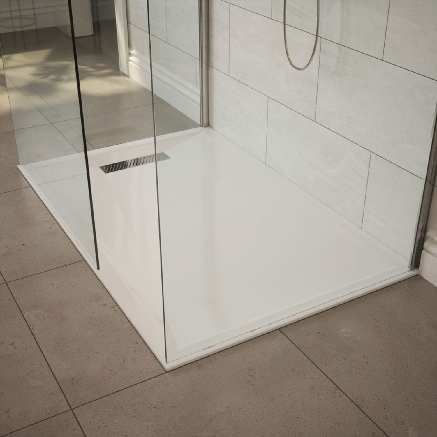 Slimstone SlimStone 25mm Linear Offset Quadrant Shower Tray – BathLab