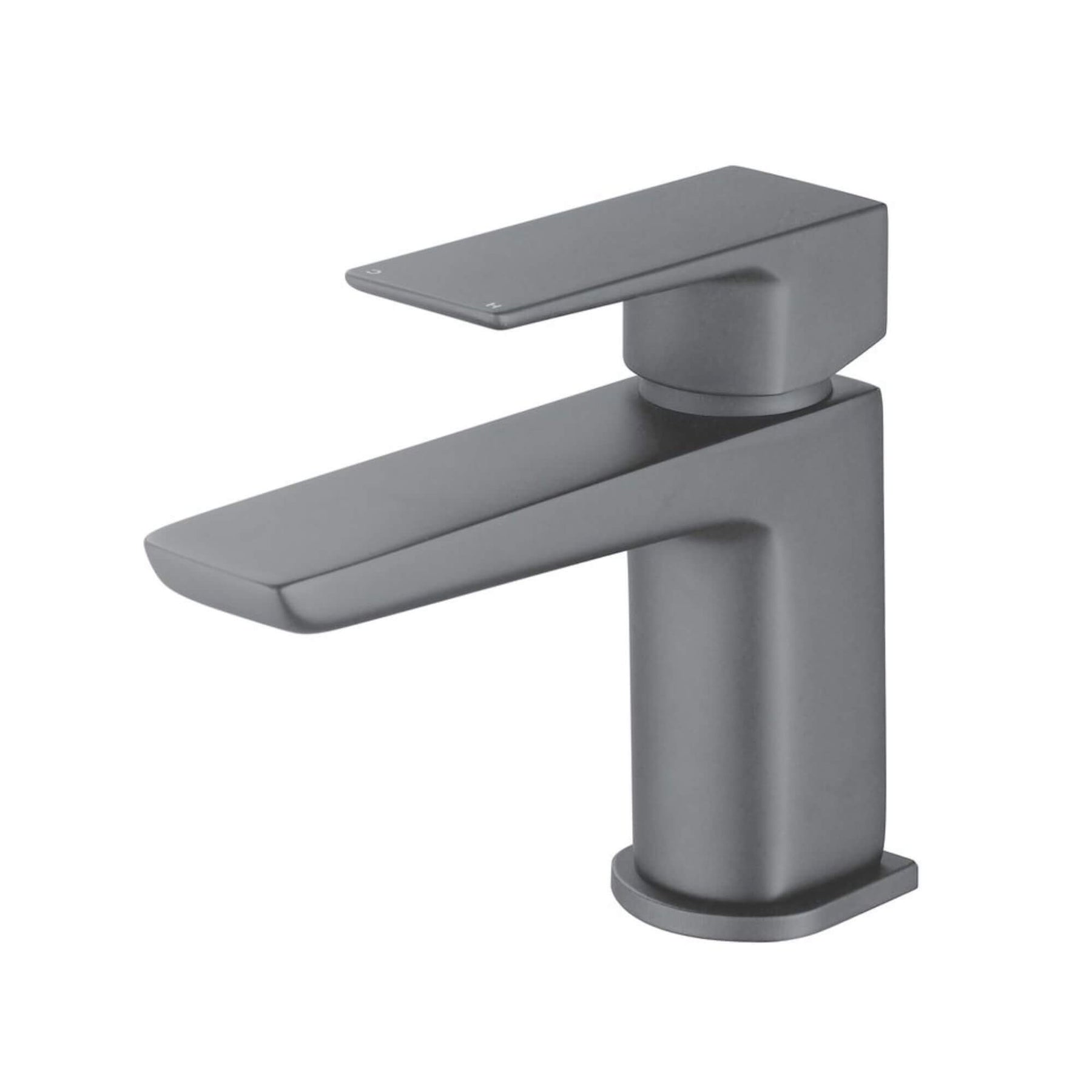 Receiver Basin Vector Vector Mini Basin Mixer With Waste - Gunmetal Grey – BathLab