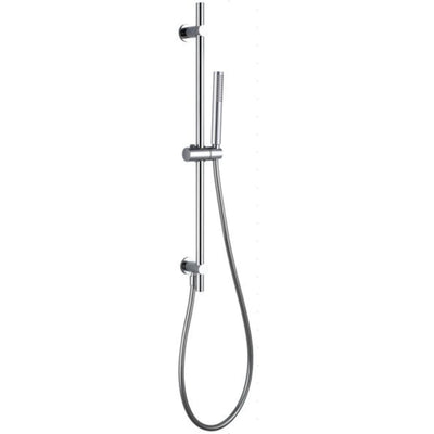 Lux Shower Slide Rail Handset Kit With Built In Outlet - Chrome