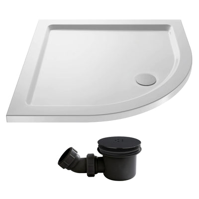 Stone Resin 40mm Quadrant Shower Tray & Waste 760 x 760mm