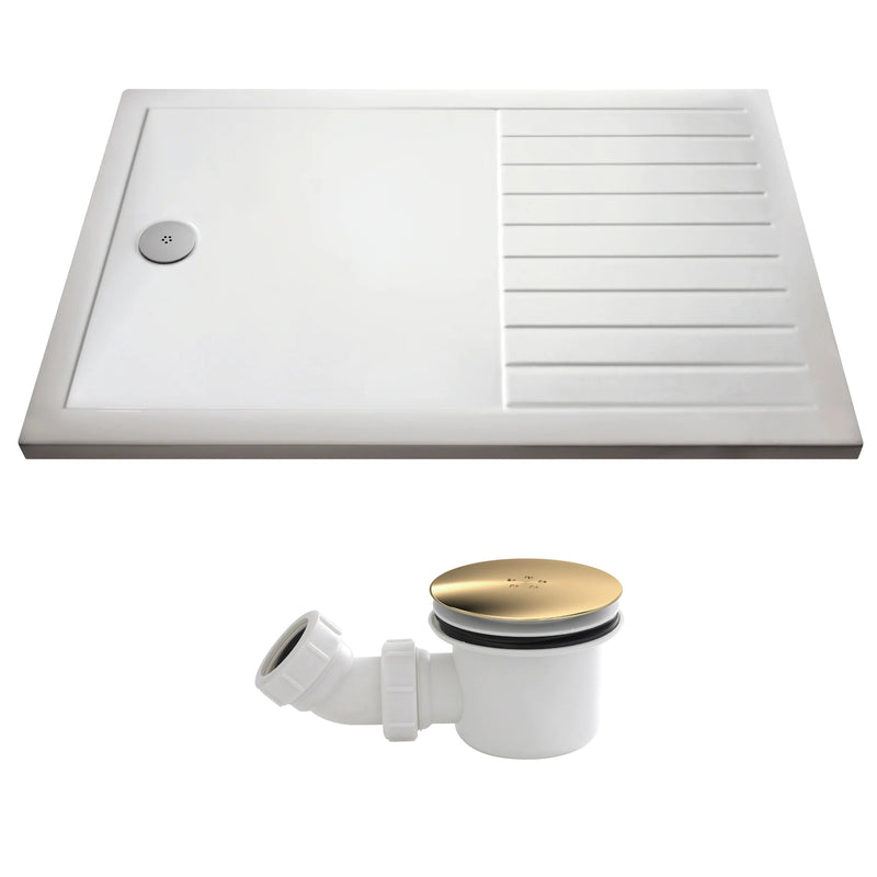 Walk In Shower Tray & Waste 1700 x 800mm