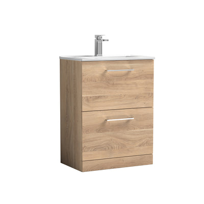 Lana 800mm Floor Standing 2 Drawer Vanity Unit & Basin - Bathroom Furniture Range
