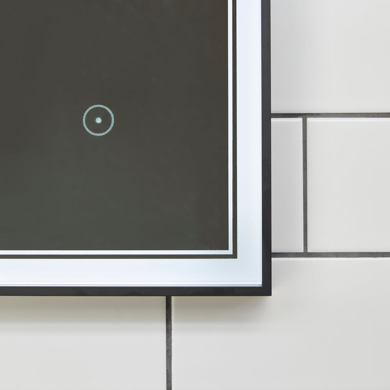 Origins Living Astoria LED Illuminated Mirror 60 - 60x80cm - Black