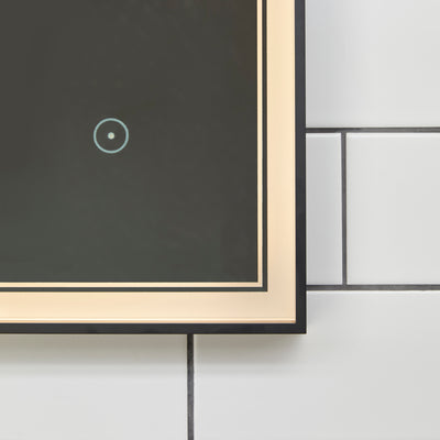 Origins Living Astoria LED Illuminated Mirror 60 - 60x80cm - Brushed Bronze