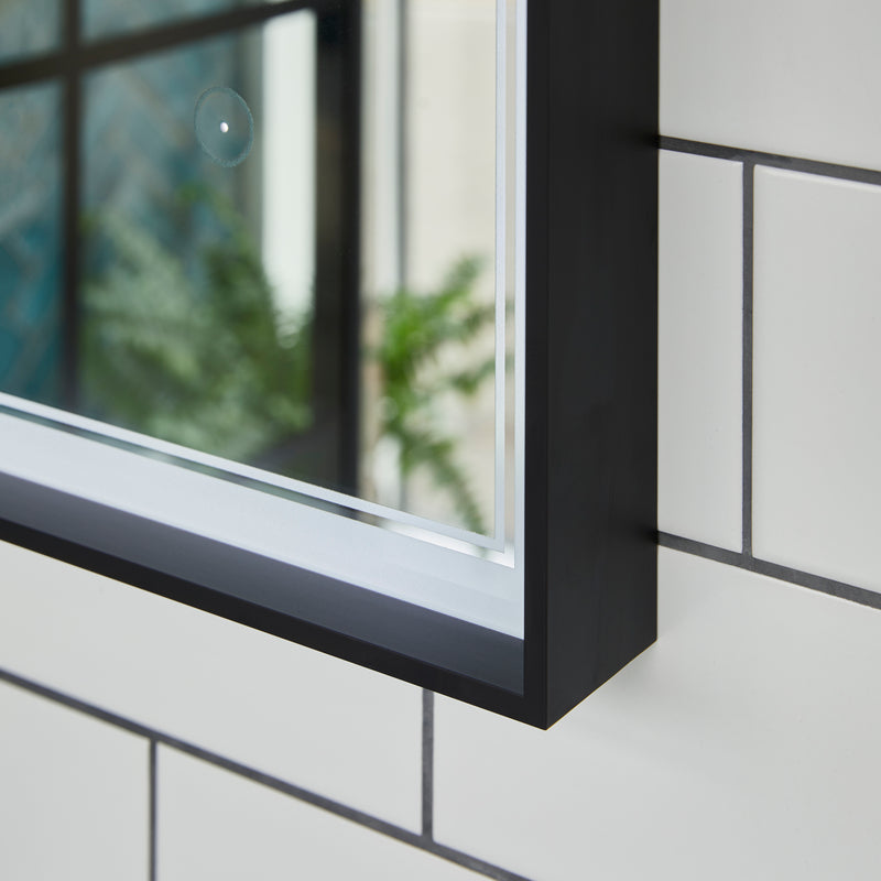 Origins Living Astoria LED Illuminated Mirror 60 - 60x80cm - Black