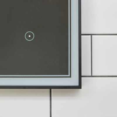 Origins Living Astoria LED Illuminated Mirror 60 - 60x80cm - Brushed Bronze